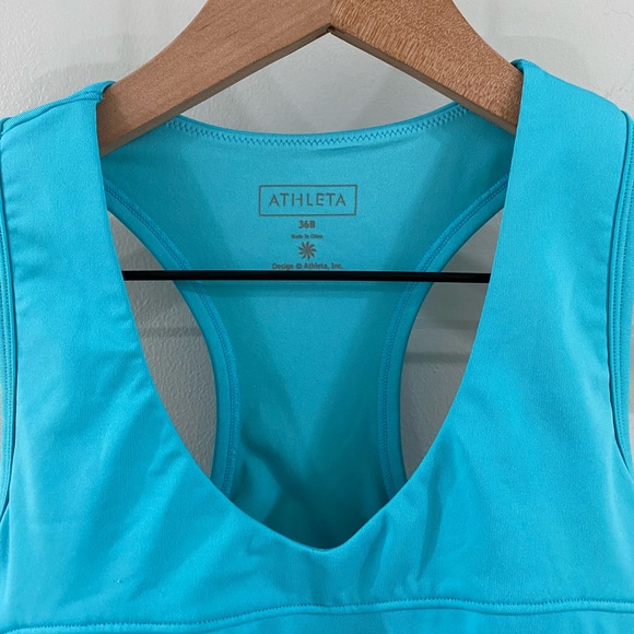 Athleta Ruched Tankini Bathing Suit Top Size 36B - Picture 6 of 7